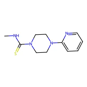 N-methyl-4-(pyridin-2-yl)piperazine-1-carbothioamide structure