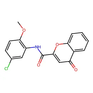 N-(5-chloro-2-methoxyphenyl)-4-oxo-4H-chromene-2-carboxamide structure