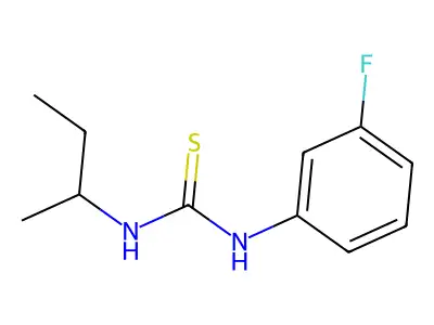 1-Butan-2-yl-3-(3-fluorophenyl)thiourea structure
