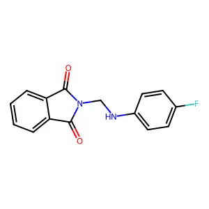 2-{[(4-fluorophenyl)amino]methyl}-1H-isoindole-1,3(2H)-dione structure