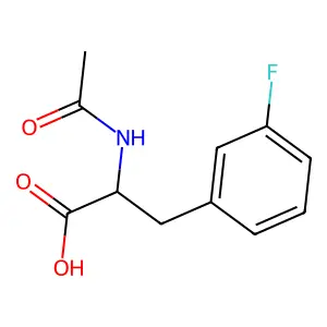 (2R)-2-乙酰氨基-3-(3-氟苯基)丙酸 structure