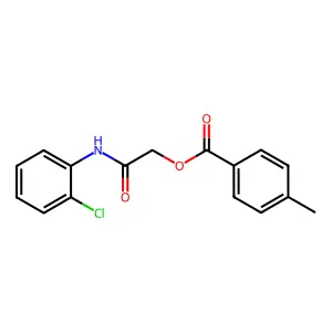 [2-(2-Chloroanilino)-2-oxoethyl] 4-methylbenzoate structure