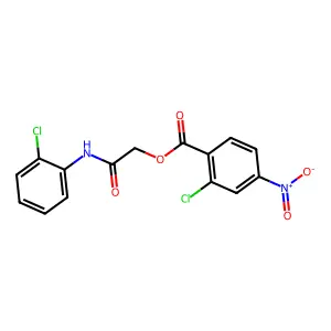 [2-(2-Chloroanilino)-2-oxoethyl] 2-chloro-4-nitrobenzoate structure