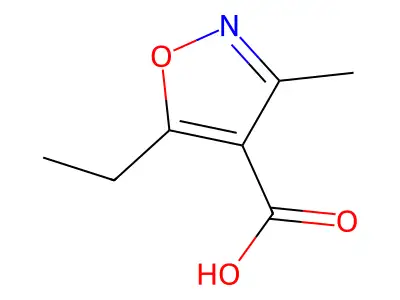 5-Ethyl-3-methyl-1,2-oxazole-4-carboxylic acid structure