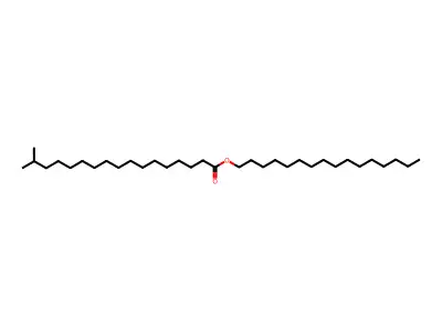 Hexadecyl 16-methylheptadecanoate structure