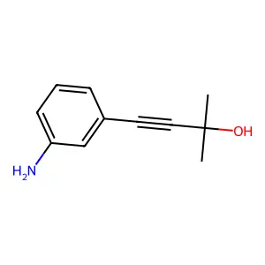 3-Butyn-2-ol, 4-(3-aminophenyl)-2-methyl- structure