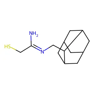 N-(2-Adamantylmethyl)-2-mercaptoethanimidamide structure