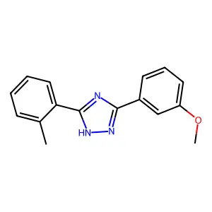 s-Triazole, 5-(m-methoxyphenyl)-3-(o-tolyl)- structure