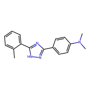 Benzenamine, N,N-dimethyl-4-(5-(2-methylphenyl)-1H-1,2,4-triazol-3-yl)- structure