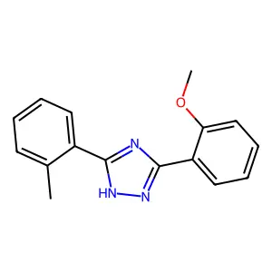 s-Triazole, 5-(o-methoxyphenyl)-3-(o-tolyl)- structure