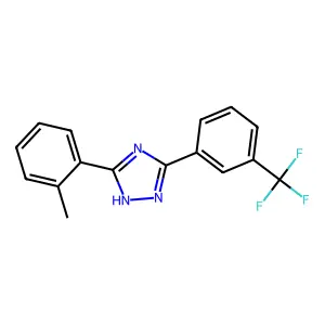 s-Triazole, 3-(o-tolyl)-5-(alpha,alpha,alpha-trifluoro-m-tolyl)- structure
