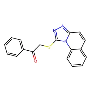 2-([1,2,4]Triazolo[4,3-a]quinolin-1-ylthio)-1-phenylethanone structure