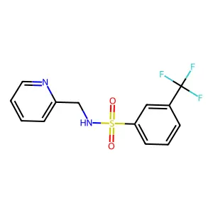 N-(pyridin-2-ylmethyl)-3-(trifluoromethyl)benzenesulfonamide structure