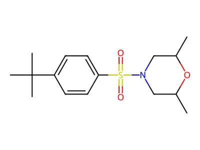 4-(4-Tert-butylphenyl)sulfonyl-2,6-dimethylmorpholine structure
