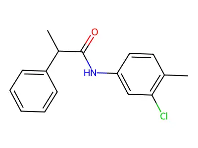 N-(3-chloro-4-methylphenyl)-2-phenylpropanamide structure