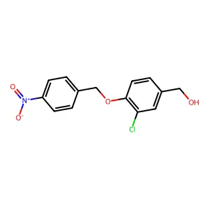 [3-Chloro-4-[(4-nitrophenyl)methoxy]phenyl]methanol structure