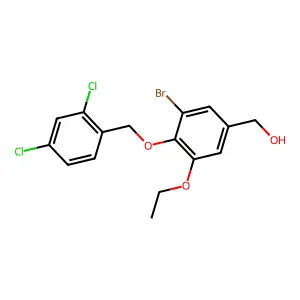 [3-Bromo-4-[(2,4-dichlorophenyl)methoxy]-5-ethoxyphenyl]methanol structure