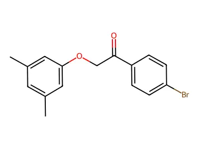 1-(4-Bromophenyl)-2-(3,5-dimethylphenoxy)ethanone structure