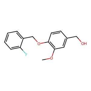 4-[(2-Fluorophenyl)methoxy]-3-methoxybenzenemethanol structure