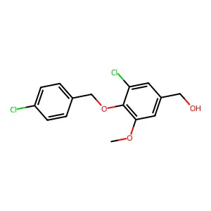 [3-Chloro-4-[(4-chlorophenyl)methoxy]-5-methoxyphenyl]methanol structure