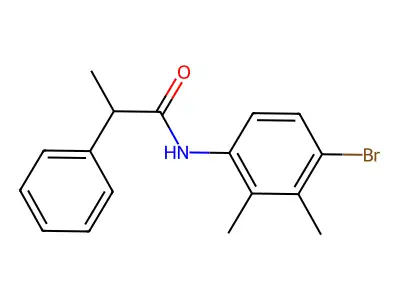 N-(4-bromo-2,3-dimethylphenyl)-2-phenylpropanamide structure