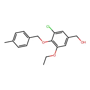 [3-Chloro-5-ethoxy-4-[(4-methylphenyl)methoxy]phenyl]methanol structure