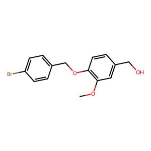 {4-[(4-Bromobenzyl)oxy]-3-methoxyphenyl}methanol structure