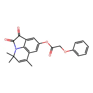4,4,6-trimethyl-1,2-dioxo-2,4-dihydro-1H-pyrrolo[3,2,1-ij]quinolin-8-yl 2-phenoxyacetate structure