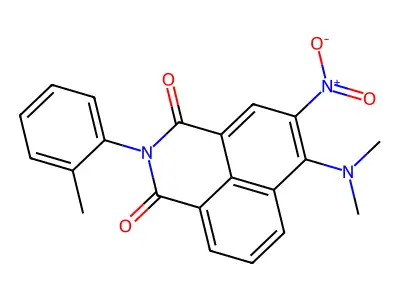6-(Dimethylamino)-2-(2-methylphenyl)-5-nitrobenzo[de]isoquinoline-1,3-dione structure
