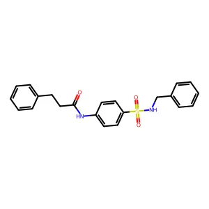 N-[4-(benzylsulfamoyl)phenyl]-3-phenylpropanamide structure