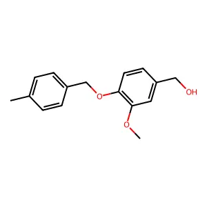 {3-Methoxy-4-[(4-methylbenzyl)oxy]phenyl}methanol structure
