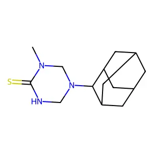 5-(2-Adamantyl)-1-methyl-1,3,5-triazinane-2-thione structure