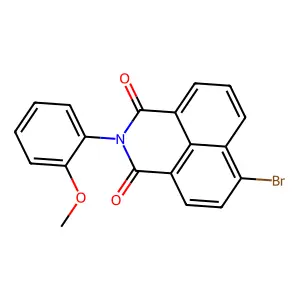 6-bromo-2-(2-methoxyphenyl)-1H-benzo[de]isoquinoline-1,3(2H)-dione structure