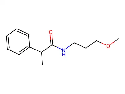 N-(3-methoxypropyl)-2-phenylpropanamide structure