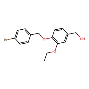 {4-[(4-Bromobenzyl)oxy]-3-ethoxyphenyl}methanol structure