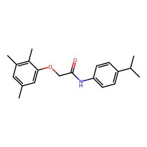 N-(4-propan-2-ylphenyl)-2-(2,3,5-trimethylphenoxy)acetamide structure