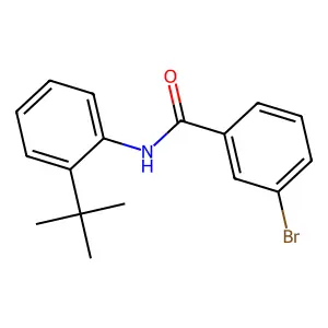 3-bromo-N-(2-tert-butylphenyl)benzamide structure
