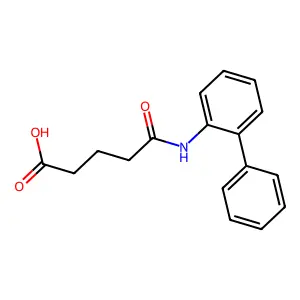 5-([1,1'-Biphenyl]-2-ylamino)-5-oxopentanoic acid structure