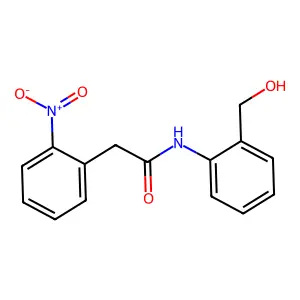 N-[2-(hydroxymethyl)phenyl]-2-(2-nitrophenyl)acetamide structure