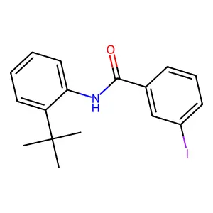 N-(2-tert-butylphenyl)-3-iodobenzamide structure