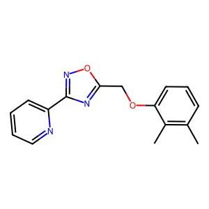 5-[(2,3-Dimethylphenoxy)methyl]-3-pyridin-2-yl-1,2,4-oxadiazole structure