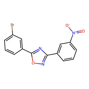 5-(3-Bromophenyl)-3-(3-nitrophenyl)-1,2,4-oxadiazole structure