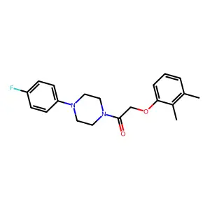 2-(2,3-Dimethylphenoxy)-1-[4-(4-fluorophenyl)piperazin-1-yl]ethanone structure