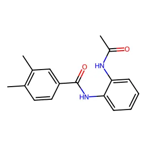 N-[2-(acetylamino)phenyl]-3,4-dimethylbenzamide structure