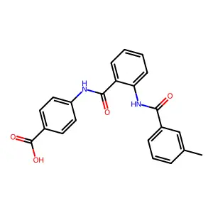 4-({2-[(3-Methylbenzoyl)amino]benzoyl}amino)benzoic acid structure