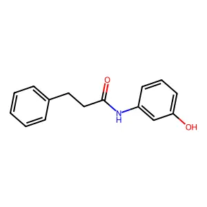 N-(3-hydroxyphenyl)-3-phenylpropanamide structure