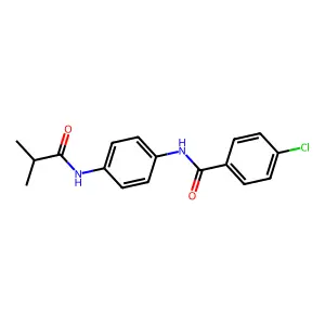 4-chloro-N-[4-(isobutyrylamino)phenyl]benzamide structure