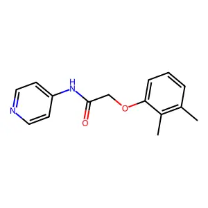 2-(2,3-dimethylphenoxy)-N-pyridin-4-ylacetamide structure
