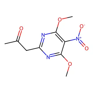 1-(4,6-Dimethoxy-5-nitropyrimidin-2-yl)propan-2-one structure