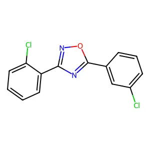 3-(2-Chlorophenyl)-5-(3-chlorophenyl)-1,2,4-oxadiazole structure